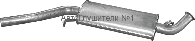 Глушитель сред. часть Audi 100 2.2 84-96г.(01.26) 