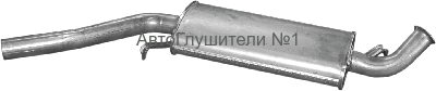 Глушитель сред.часть AUDI 90 87-98;(01.04)