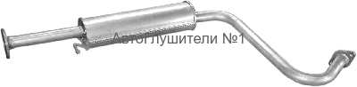 Глушитель сред.часть DAEWOO LANOS 1,3-1,5 97-03 г.(05.08, ДЭУ Ланос)