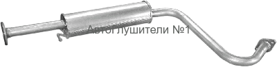 Глушитель сред.часть DAEWOO LANOS 1,3-1,5 97-03 г.(05.08, ДЭУ Ланос)